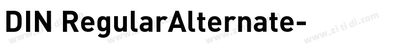 DIN RegularAlternate字体转换